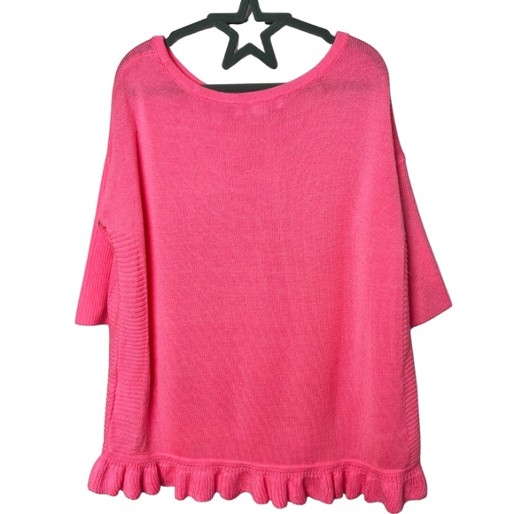 Lilly Pulitzer Girls' Tierneigh Neon Pink Sweater Size Small 4-5 - Picture 3 of 6